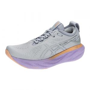 ASICS Nimbus 25 Chaussure de Course sur Route pour Femme Gris Violet 36 EU