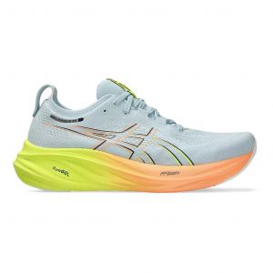 Chaussures ASICS Gel Nimbus 26 Paris bleu clair orange jaune - 47