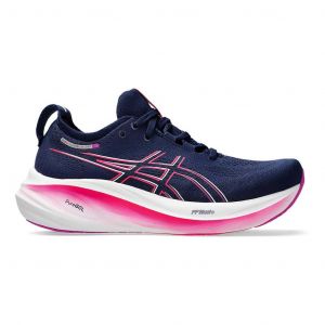 Chaussures ASICS GEL-Nimbus 26 bleu marine rose intense blanc femme - 43.5