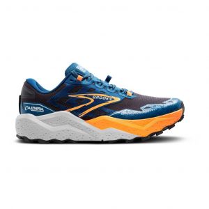 Chaussures Brooks Caldera 7 Medium bleu orange gris foncé - 48.5