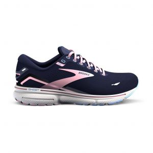 Chaussures Brooks Ghost 15 Medium bleu nuit rose femme - 36.5