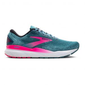 Chaussures Brooks Ghost 16 Medium vert turquoise fuchsia femme - 43