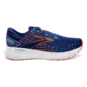 Chaussures Brooks Glycerin 20 bleu orange blanc - 42.5