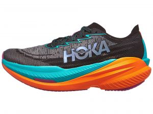 Chaussures Homme HOKA Mach X 2 Black/Electric Aqua - LARGE