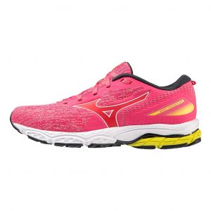 Chaussures Mizuno Wave Prodigy 5 rose jaune blanc femme - 38.5