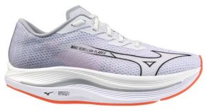 Chaussures de running mizuno wave rebellion flash 2 blanc rouge homme