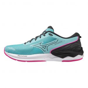 Chaussures Mizuno Wave Revolt 3 bleu clair noir rose femme - 40