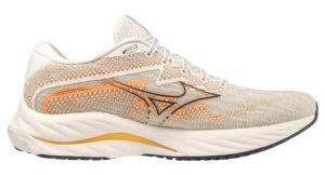 Chaussures de running mizuno femme wave rider 27 blanc corail