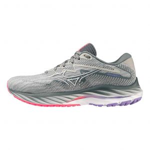 Chaussures Mizuno Wave Rider 27 gris rose lilas femme - 38.5