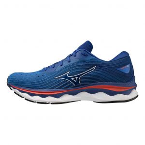 Chaussures Mizuno Wave Sky 6 bleu marine orange blanc - 42