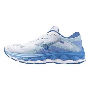 Chaussures Mizuno Wave Sky 7 blanc bleu femme - 42.5