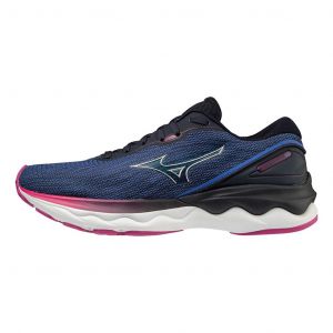 Chaussures Mizuno Wave Skyrise 3 bleu noir rose femme - 38.5