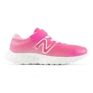 Chaussures New Balance 520 v8 rose blanc enfant - 34.5