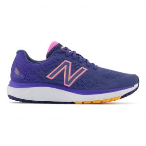 Chaussures New Balance 680 v7 bleu rose orange femme - 36.5