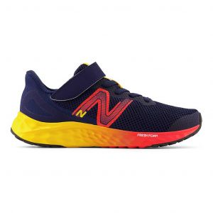 Chaussures New Balance Fresh Foam Arishi v4 Bungee Lace Top Strap bleu rouge enfant - 30.5