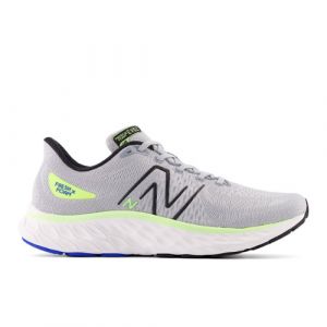 New Balance Homme Fresh Foam X EVOZ v3 en Gris/Noir/Vert/Bleu, Textile, Taille 40 Large