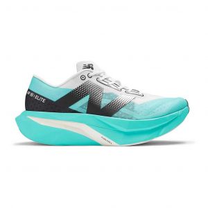 Chaussures New Balance FuelCell SuperComp Elite v4 bleu turquoise blanc noir - 46.5