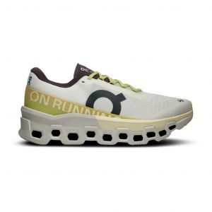 Chaussures On Cloudmonster 2 blanc jaune fluo - 43