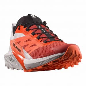 Chaussures Salomon Sense Rider 5 rouge orange blanc - 44