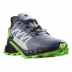 Chaussures Salomon Supercross 4 bleu gris vert - 40(2/3)