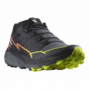 Chaussures Salomon Thundercross noir vert lime rouge - 46