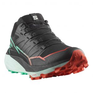 Chaussures Salomon Thundercross noir vert rouge femme - 44