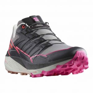 Chaussures Salomon Thundercross gris noir fuchsia femme - 39(1/3)