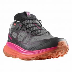 Chaussures Salomon Ultra Glide 2 gris foncé fuchsia orange femme - 38