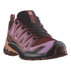 Chaussures Salomon XA PRO 3D v9 rouge grenat rose femme - 44