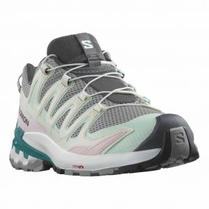 Chaussures Salomon XA PRO 3D v9 gris blanc eau femme - 44