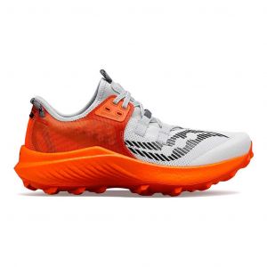 Chaussures Saucony Endorphin Rift gris brume rouge orangé - 46.5