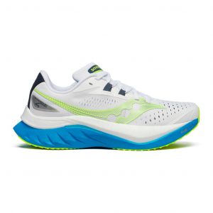 Chaussures Saucony Endorphin Speed 4 blanc bleu vert femme - 41