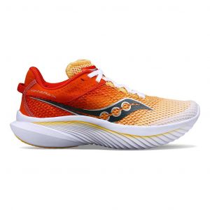 Chaussures Saucony Kinvara 14 orange intense blanc femme - 41