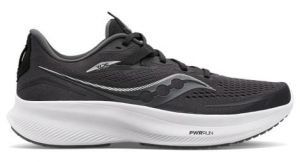 Chaussures running femme saucony ride 15 noir blanc