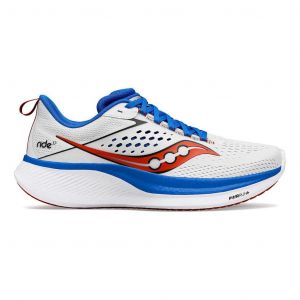 Chaussures Saucony Ride 17 blanc bleu cobalt - 46.5