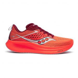 Chaussures Saucony Ride 17 rouge orange - 48