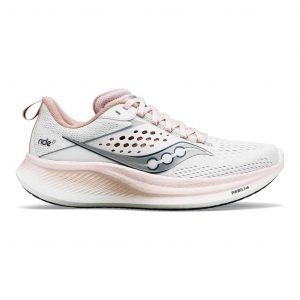 Chaussures Saucony Ride 17 blanc rose lotus femme - 42.5