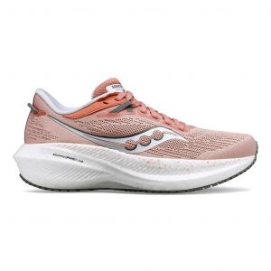 Chaussures Saucony Triumph 21 rose lotus blanc femme - 44