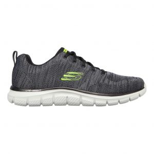 Chaussures Skechers Track - Front Runner gris foncé noir vert fluo - 46