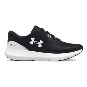 Chaussures Under Armour Surge 3 noir blanc garçon - 38.5