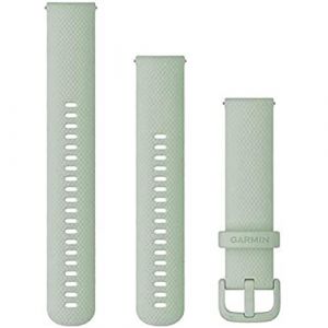 Garmin Bracelet en silicone à dégagement rapide 20 mm Vert pastel Compatible avec Venu Series (sauf les modèles S)