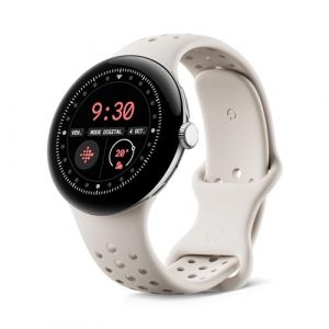 Google Pixel Watch 3 (41 mm) ? Boîtier Argent Poli ? Bracelet Porcelaine ? LTE