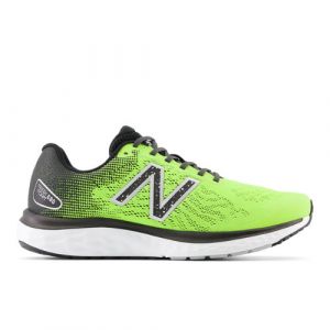 New Balance Homme Fresh Foam 680v7 en Vert/Noir/Gris, Textile, Taille 47.5 Large