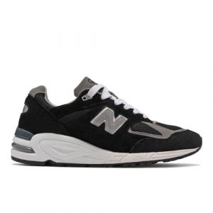 New Balance Homme MADE in USA 990v2 Core en Noir/Blanc, Leather, Taille 47.5 Large