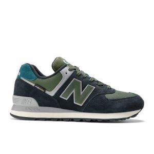 New Balance Unisexe 574 en Noir/Gris, Suede/Mesh, Taille 47.5 Large