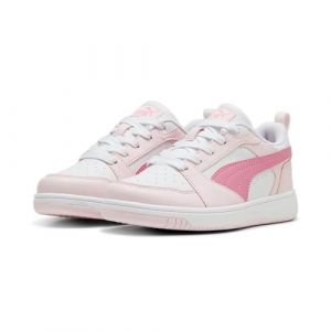 PUMA Baskets Rebound V6 Lo Enfant 34 White Fast Pink Whisp of