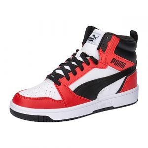 PUMA Unisex Kids Rebound V6 Mid Jr Baskets