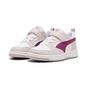 PUMA Baskets Rebound V6 Lo Enfant 32 Mauve Mist Magenta Gleam White Pink