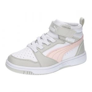 PUMA Unisex Basket mi-haute Rebound V6 Enfant