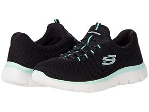 Skechers Summits-Cool Classic Black/Turquoise 12 C - Wide